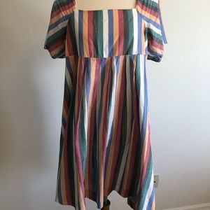 Madewell stripe dress size medium